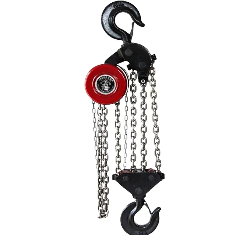 Manual Chain Crane, 6m Rise, 20t Load, G80 Manganese Steel Chain Hook, Suitable for Factories and Construction Industry