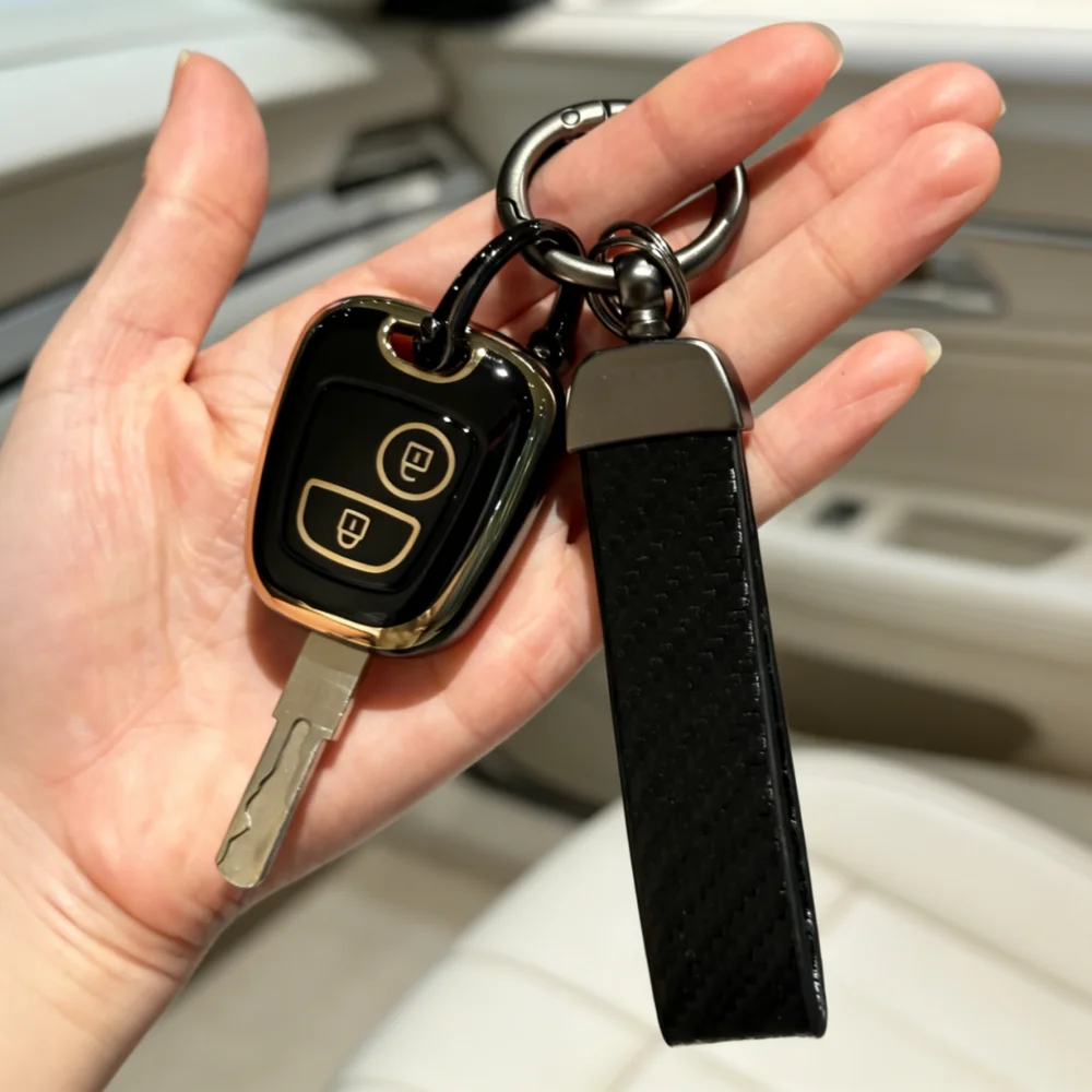 Key Fob Cover Car Keychain For Peugeot 107 206 207 307 For Citroen C1 C2 C3 C4 For Toyota Aygo, only fits the car key shown.