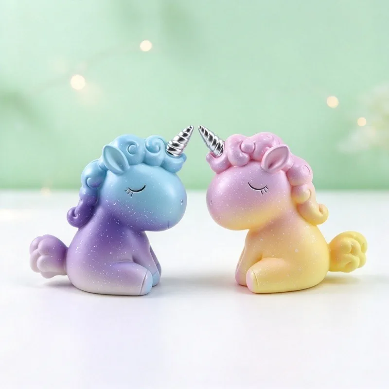 3D Unicorn Silicone Mold DIY Handmade Mould for Aromatherapy Candle Gypsum Plaster Ornament Epoxy Resin Home Decor Craft Gift