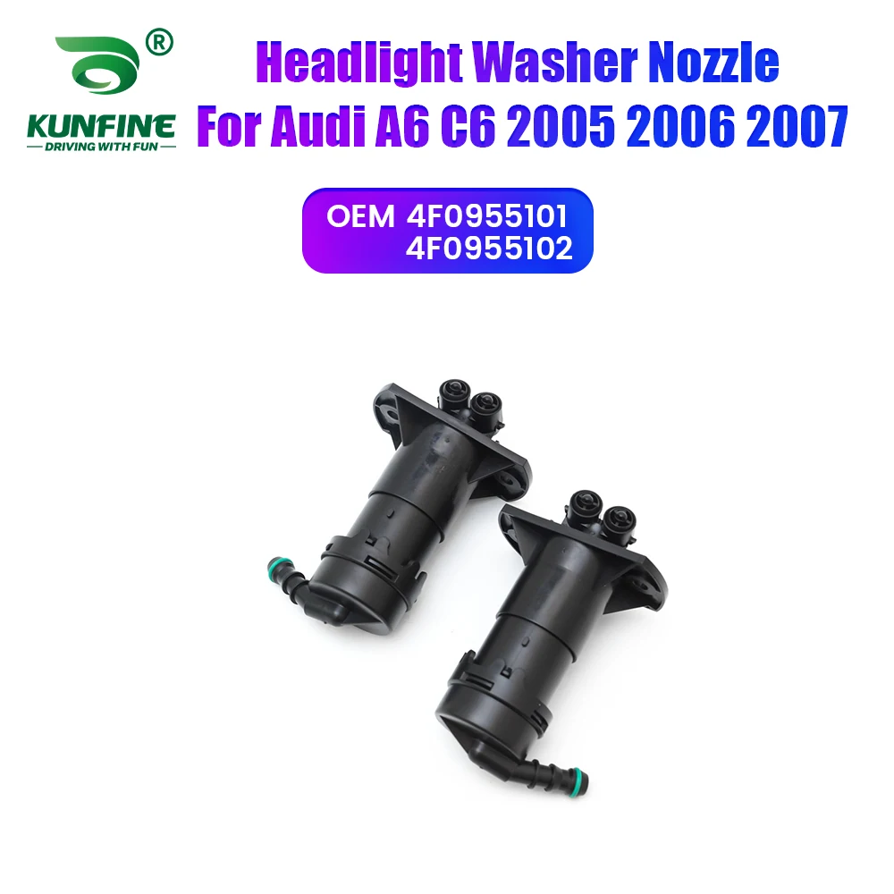 

Автомобильная фара, передний бампер, омыватель, распылительная насадка, крышка насоса для фар для Audi A6 C6 2005-2007 4F0955101 4F0955102