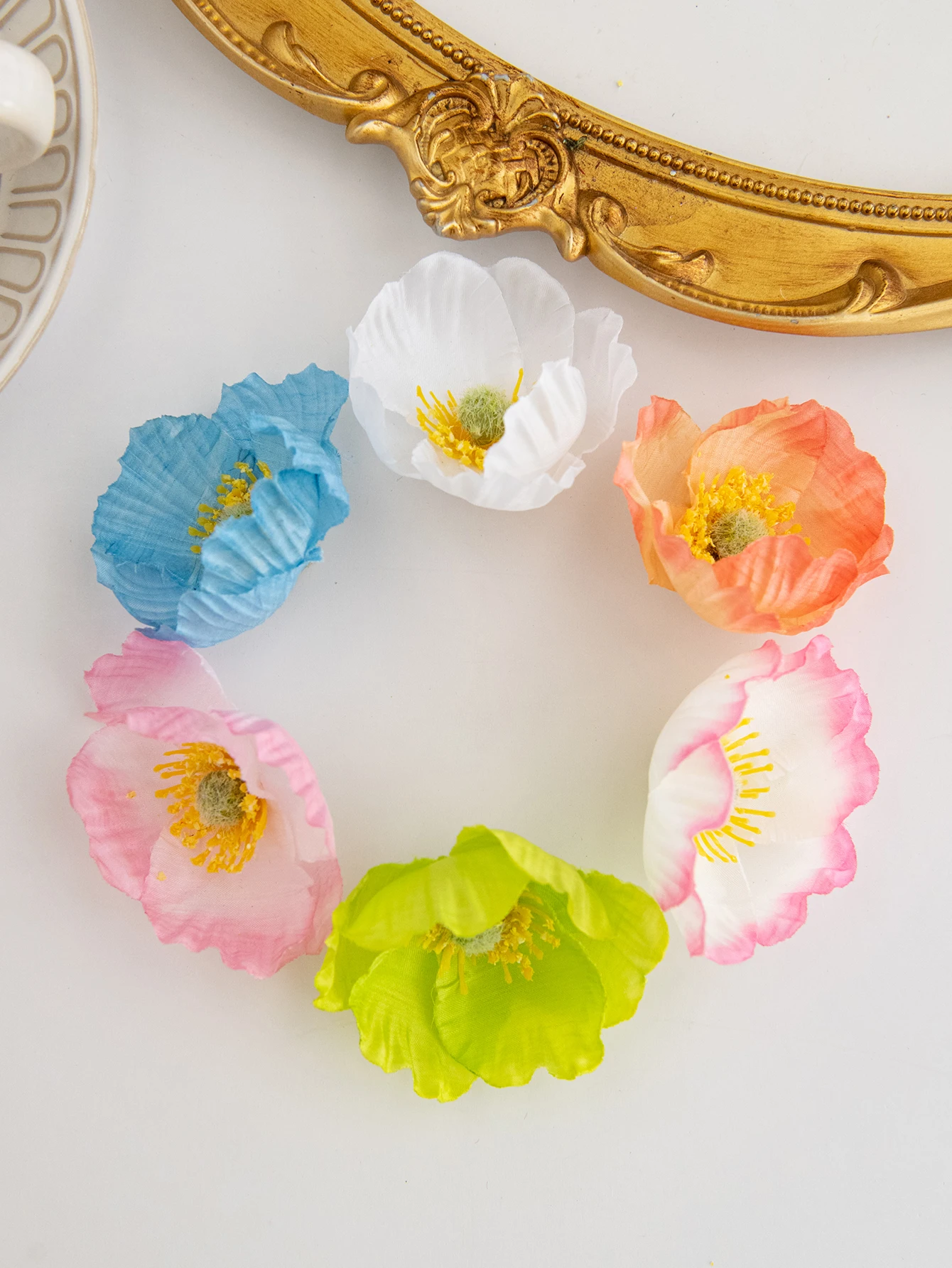 Künstliche Blume Papaver rhoeas Hochzeitsbrautstrauß Dekoration Heimvase Weihnachten Outdoor Garten Festival Party Kranz DIY Geschenk – Detail 6