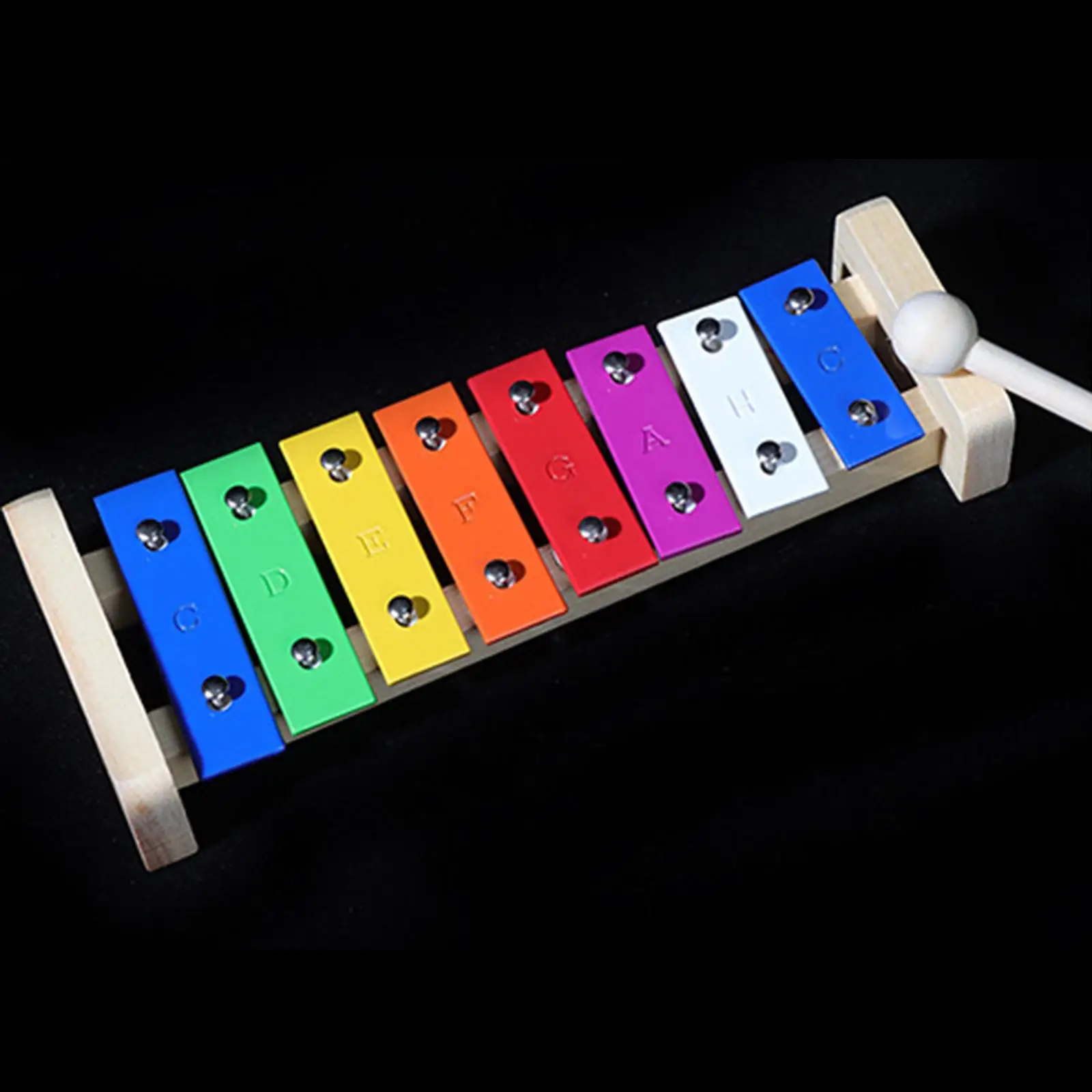 8 Note Xylophone Hand Percussion Enlightenment with Mallets Musical Toy for