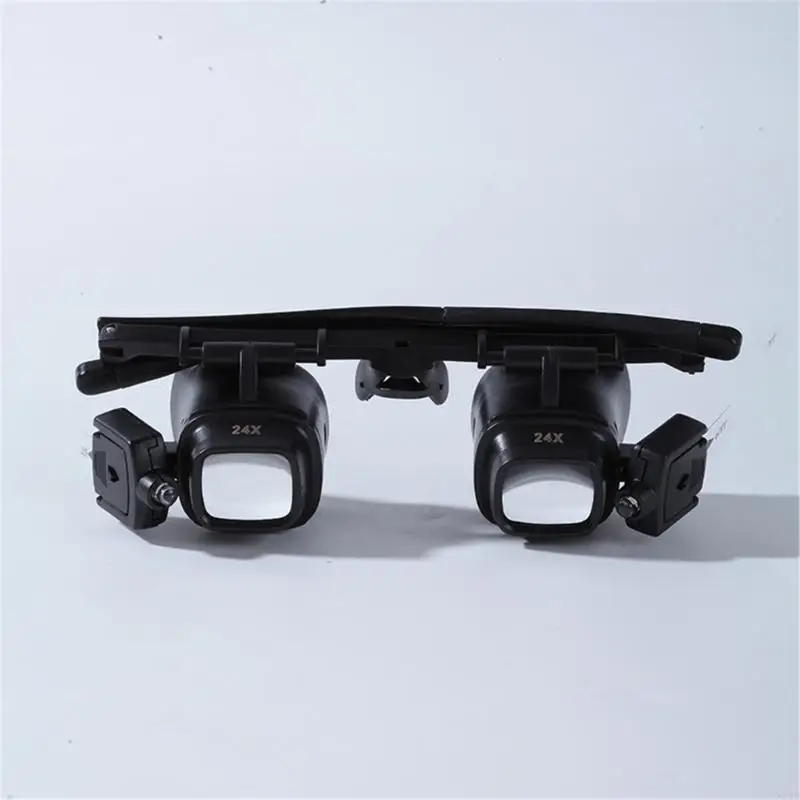 

Adjustable LED Head Magnifier Glasses Convenient LED Head Mounted Magnifier For Sewing Crafts And Electronics 2X 24X