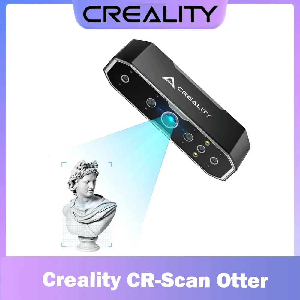 Creality CR-Scan Otter Portable Upgraded Handheld 3D Scanner 0.02mm Accuracy High Efficiency 20fps Speed Scanning Anti-shaking