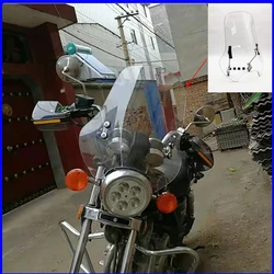 Universal Motorcycle Windshield Windscreen PC Material Modified Windshield Modified Front Windshield Suit For 95% Motorcycle