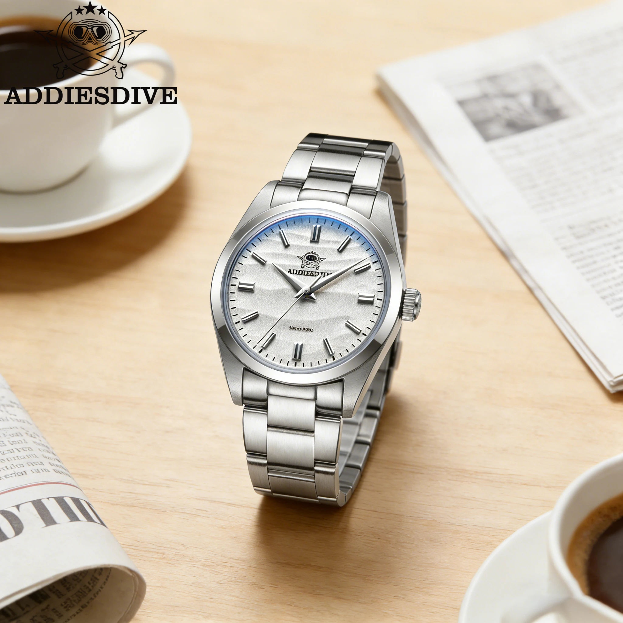 

ADDIESDIVE VH31 Quartz Women's Watches New Luxury 316L Stainless Steel K1 Mineral Glass 100m Waterproof WristWatch for Women