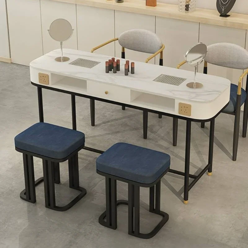 

Luxury Design Nail Desk Professionals Organiser Modern Nordic Nail Table Storage Organizer Stolik Do Paznokci Manicure Furniture