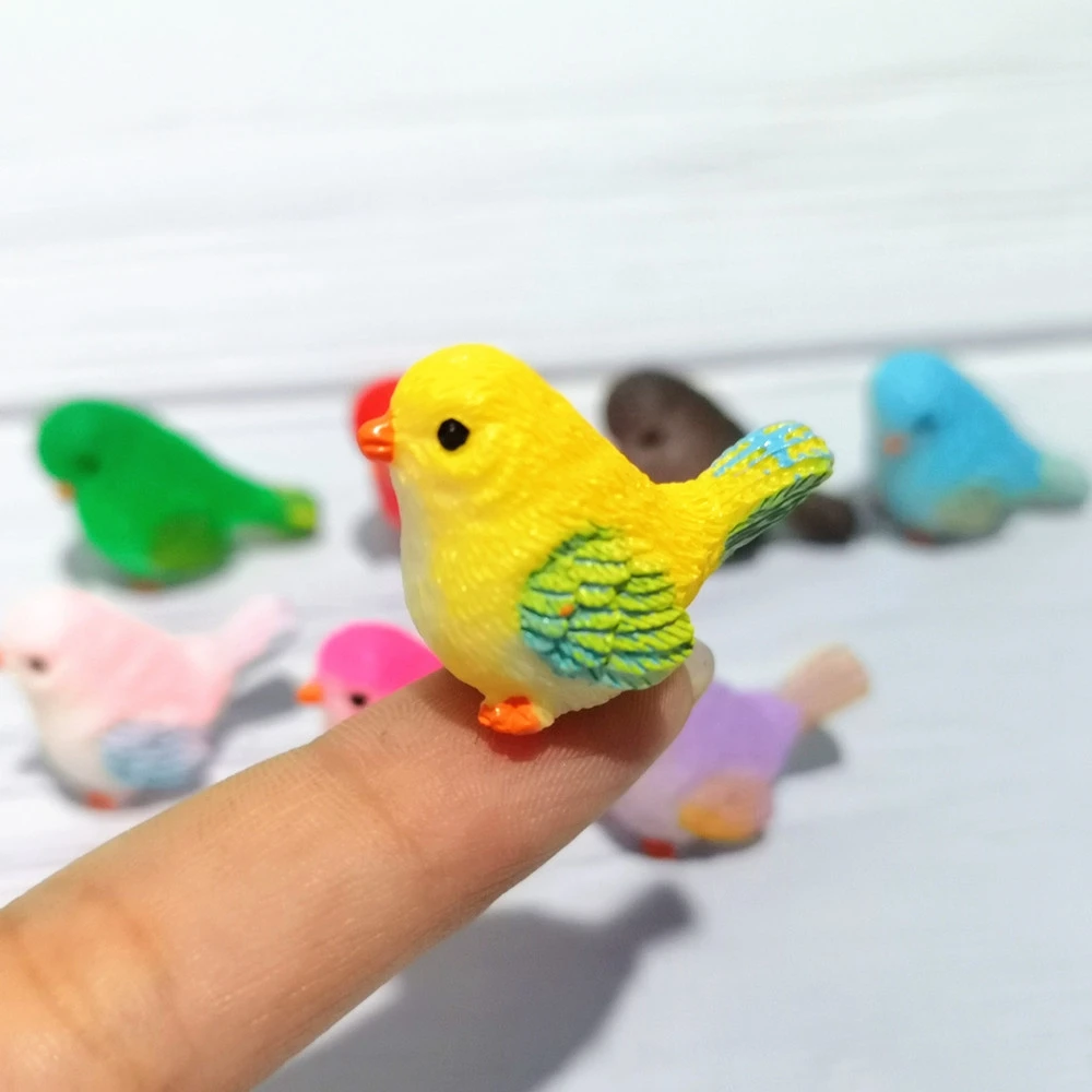 

Cute 4pc/set DIY Dollhouse Little Birds Animal Model Micro Landscape Home Decor Miniature Figurines Fairy Garden Decor