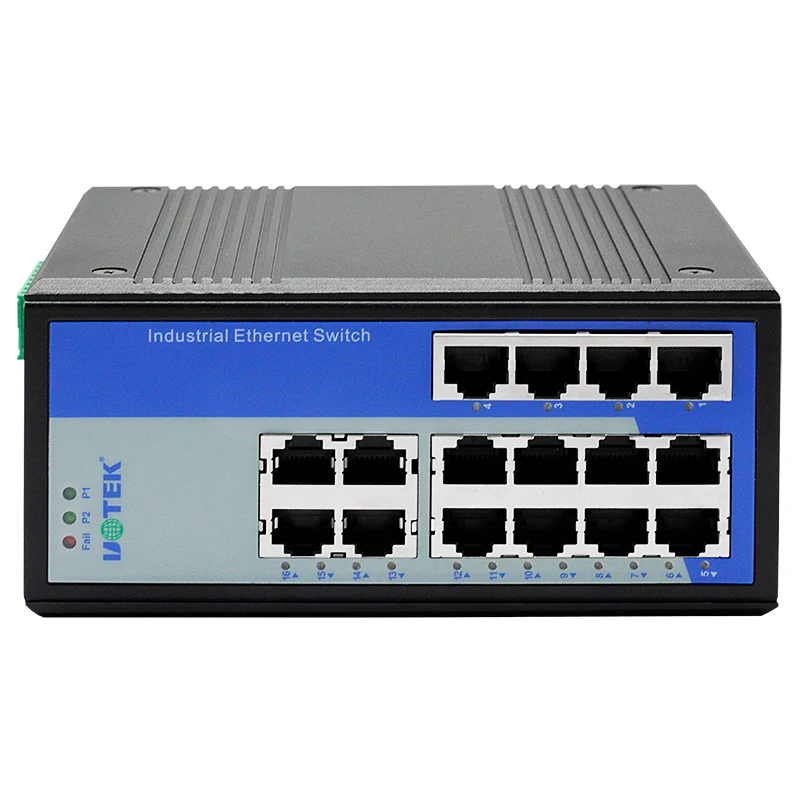 

UOTEK 16 Ports 10/100M RJ45 2 Layer Unmanaged Industrial Ethernet Switch DIN-Rail UT-60416F-16T-BNF