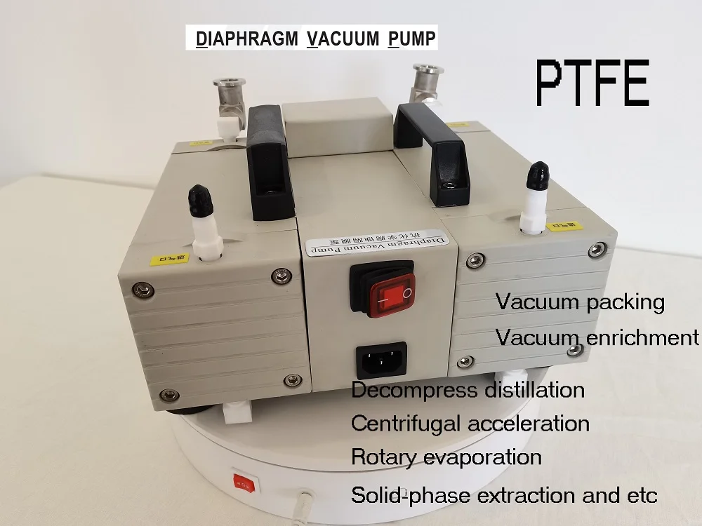 DVP 2D China Supplier  Series High Efficiency Chemical Resistant Low Noise Diaphragm Dry Vacuum Pump ptfe