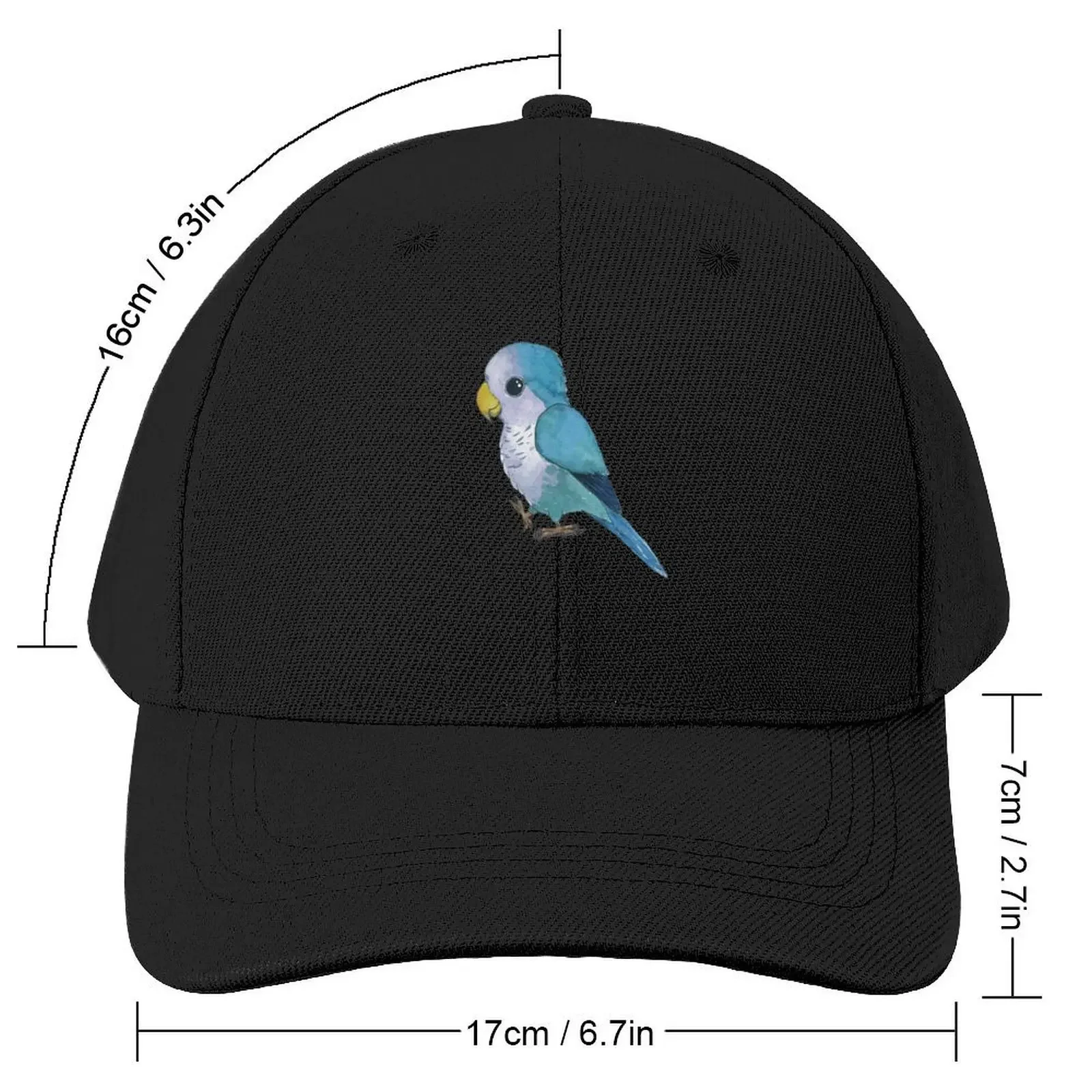 Very cute blue parrot Baseball Cap Custom Cap Hat Luxury Brand Icon party Hat Women Hats Men's