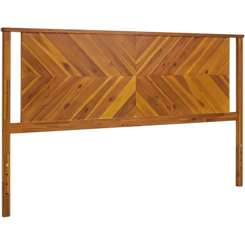 Vivian Headboard ONLY, Rustic & Scandinavian Style with Solid Acacia Wood, Easy Assembly, King