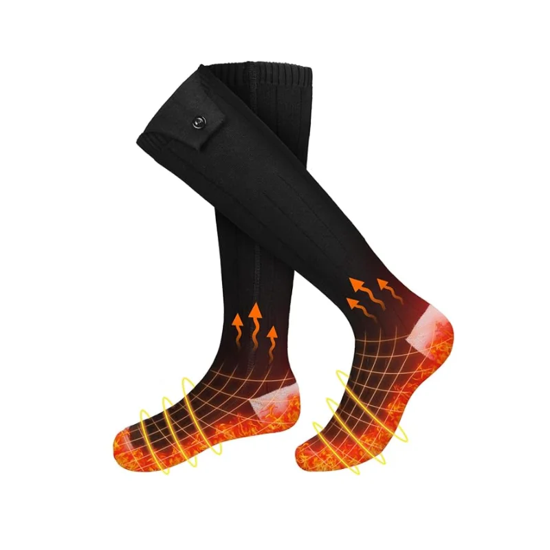 Dot Pattern Thermal Socks for Winter Work Fishing Hunting Skiing Cycling Hiking Camping Cuff Bottom Washable Heat Heating Socks