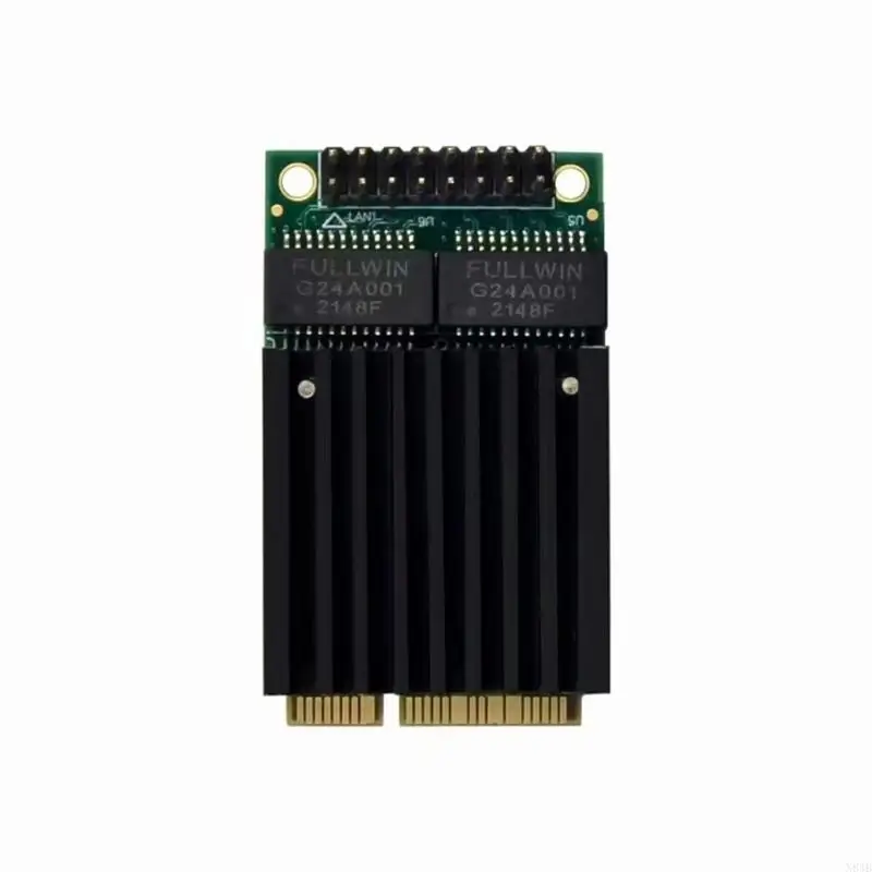 N84B Mini PCIe Networking Adapter с двумя RJ45 поддерживает агрегацию ссылок и VLAN