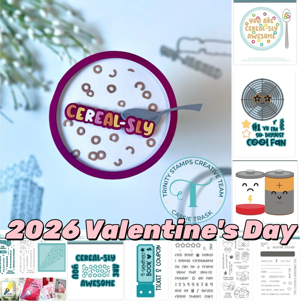 

Souper Power Star Cereal Nugs Kisses Metal Cutting Dies Clear Stamps Stencil for DIY Making Gift Card Scrapbook Embossed 2026