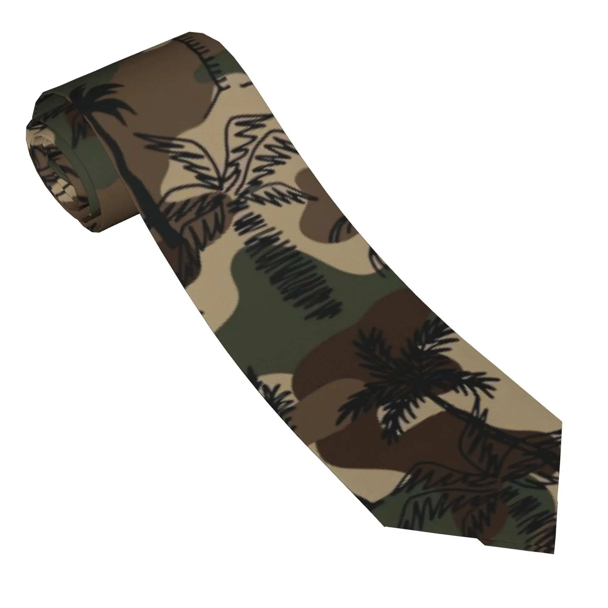 Camouflage Tie  Wedding Party Neck Ties Men Cute Funny Necktie Accessories Quality Graphic Collar Tie