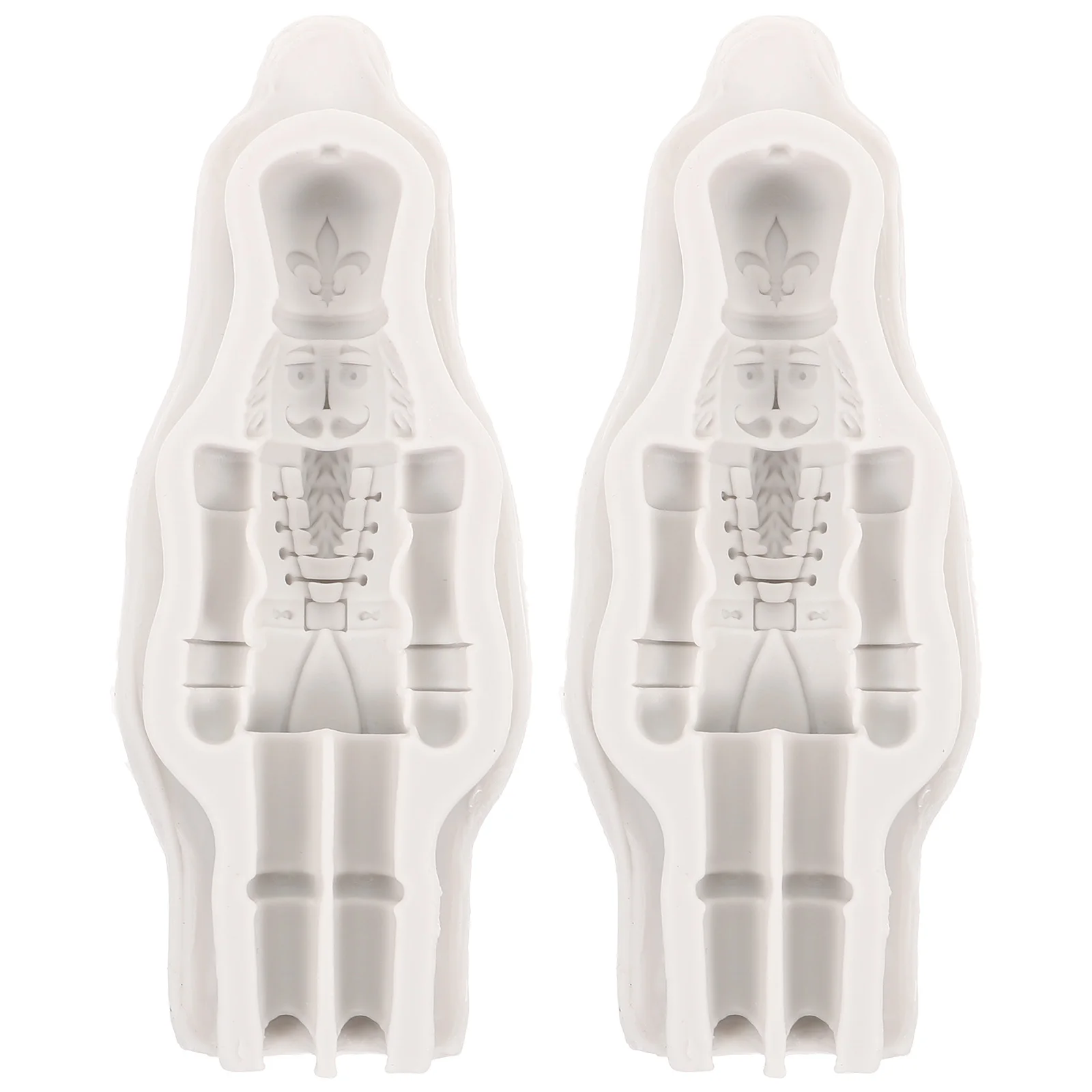 2 قطعة كسارة البندق السيليكون قالب الجندي زينة عيد الميلاد الحرفية Diy بها بنفسك راتنجات الايبوكسي صب أداة لقضاء عطلة صنع المجوهرات الطرف