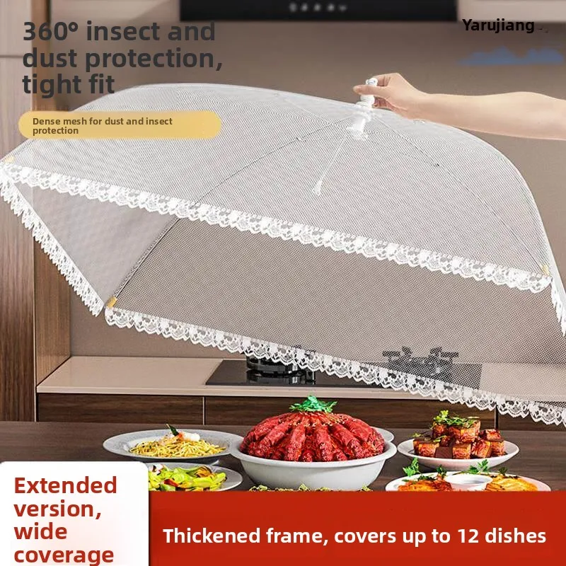 

Dustproof Food Cover Lid Home Use Mosquito Net Cover New 2026 Leftover Rice Cover Bowl Cover Stackable Dish Cover Utility