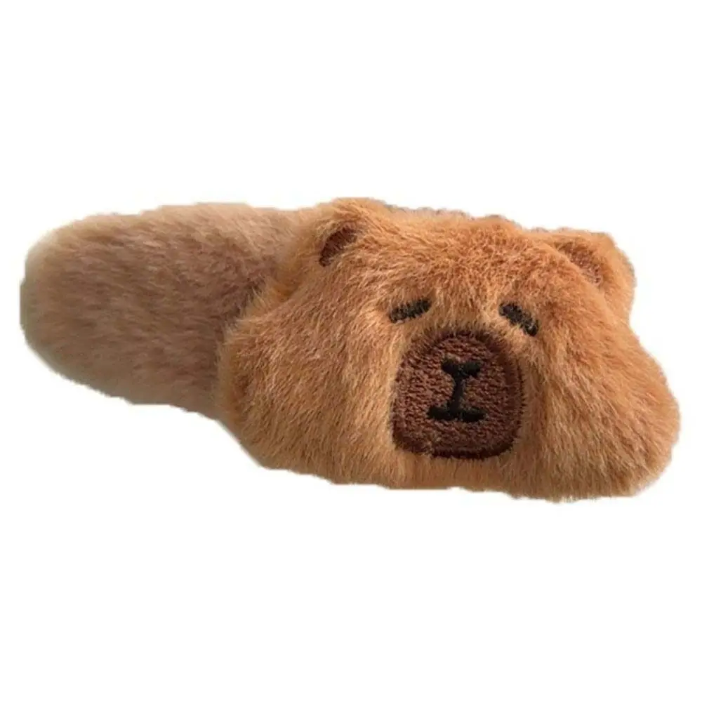 

Large Plush Capybara Shark Clip Elastic Plaid Bow Cartoon Animal Hair Clip Pleated Turtle Large Intestine Hair Rope Work