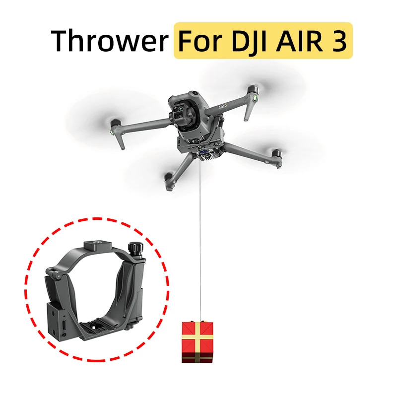 For DJI Air 3 Drone Thrower Airdrop System Wedding Ring Gifts Fishing Baits Life Rescue Supplies Remote Delivery Accessories