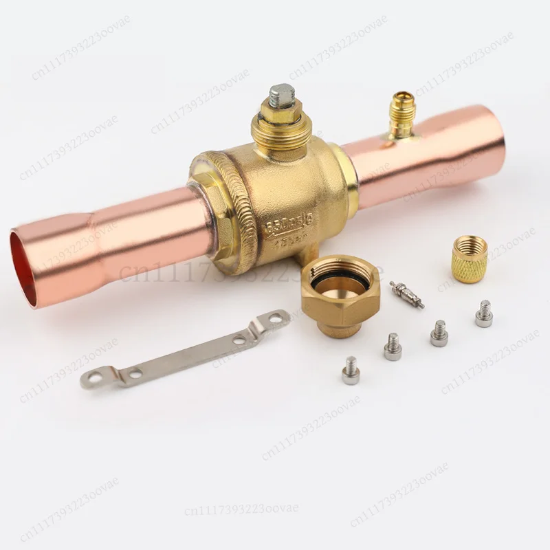 GBC Refrigerant Ball Valve 6 10 12 16 22 28 for Air Conditioner Shut Off, Replacement HVAC Part