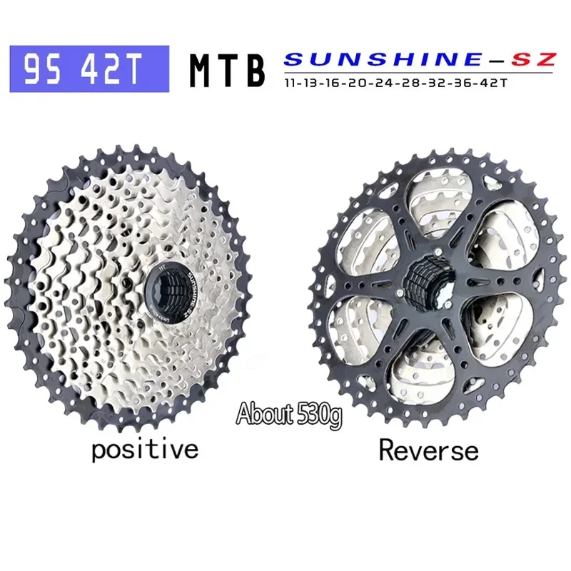 MTB Road bike 9 speed cassette Bicycle Freewheel k7 cassette 9v 23T 25T 28T 30T 32T 34T 36T 40T 42T 46T 50T For SHIMANO HG