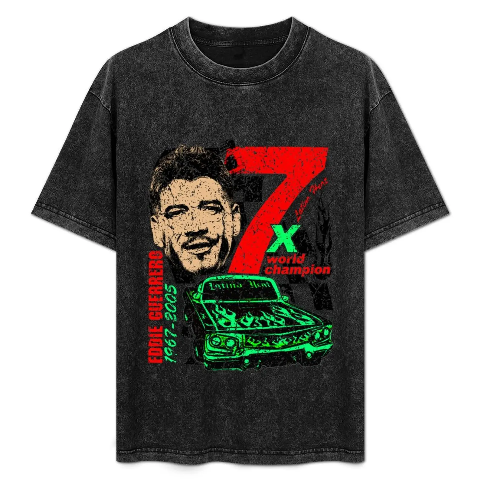 

Футболка EDDIE GUERRERO 2025, мешковатые рубашки, белые мужские футболки большого размера для мальчиков, дышащая футболка из чистого хлопка