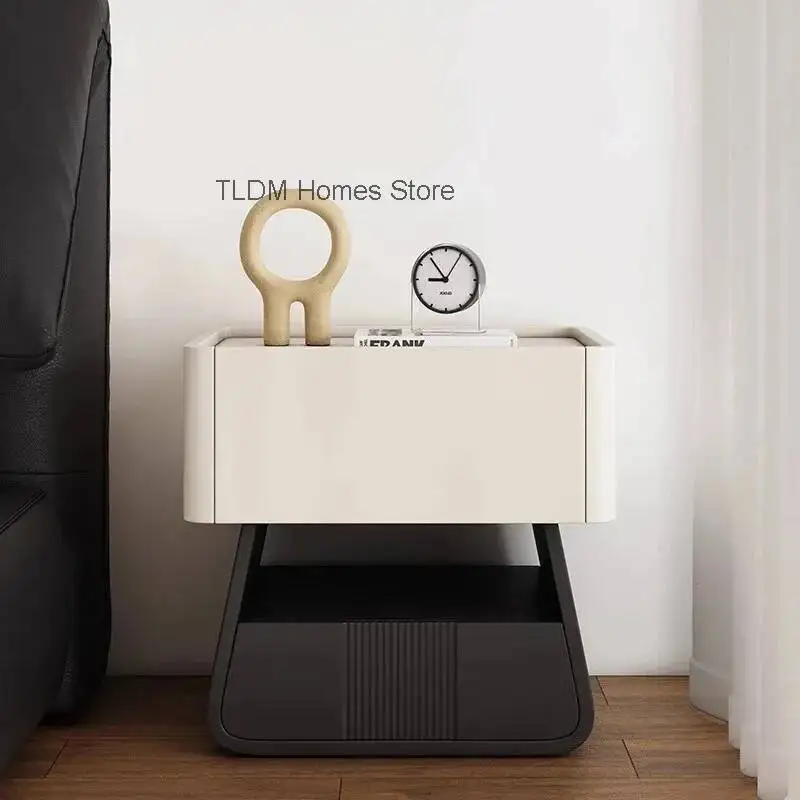 Mesitas de noche blancas y bonitas, únicas, modernas, negras, con cajones, minimalistas, clásicas, Criado Mudo Para Quarto, muebles nórdicos