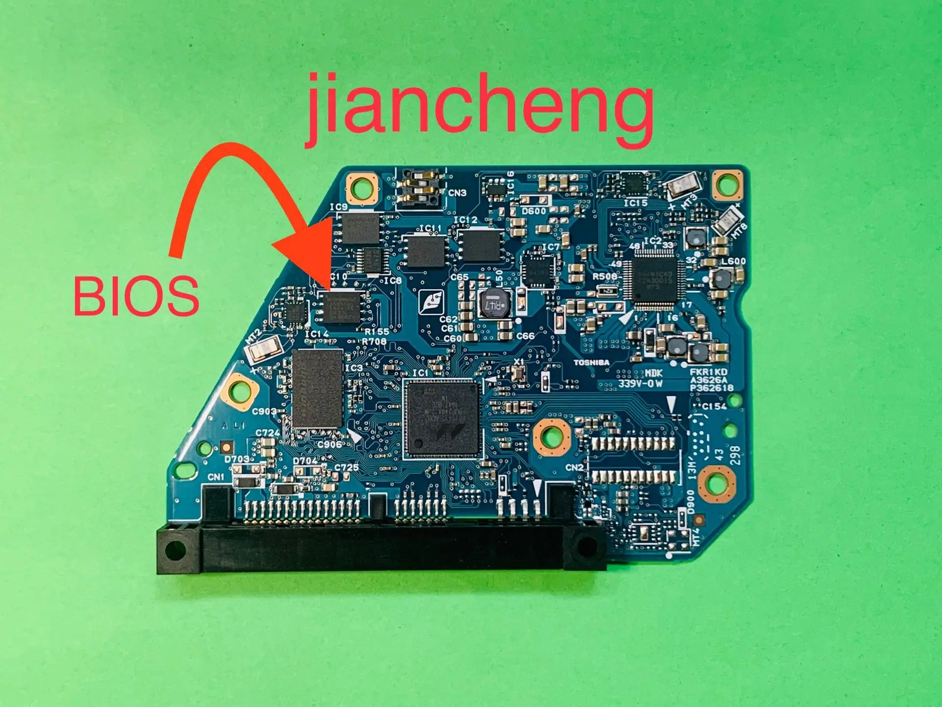 Toshiba desktop computer hard disk PCB model g3626a