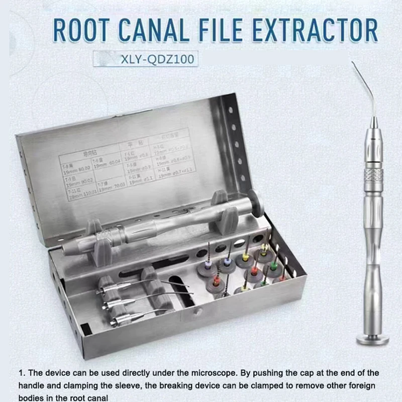 Dental Root Canal File Extractor Reusable Holder Teeth Damage Removal Kit Nickel Titanium File Breaker Separator For Oral Clinic