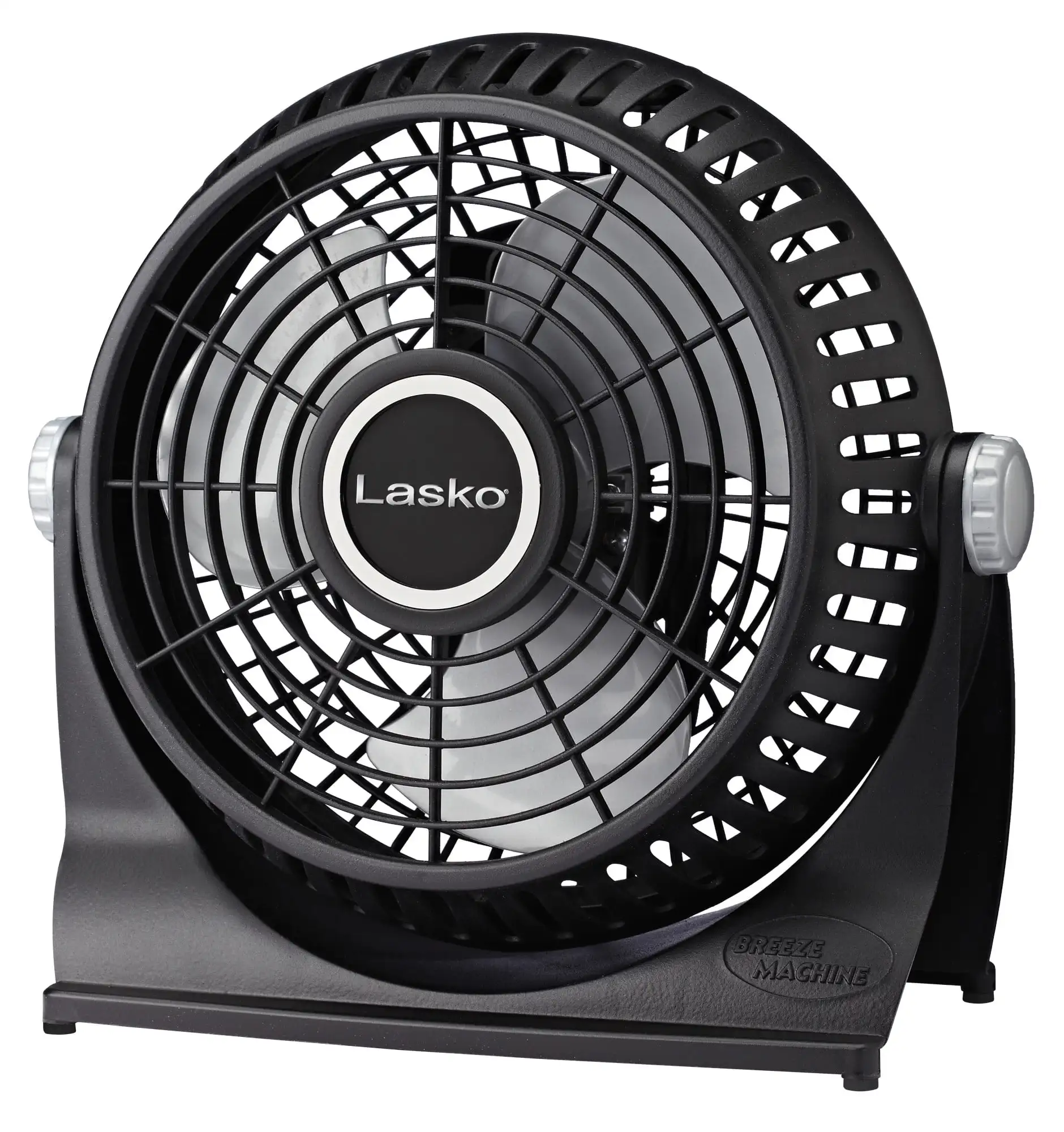 

Lasko Breeze Machine 8" Pivoting Floor Fan with 2 Speeds, 11.6" H, Black, 507, New