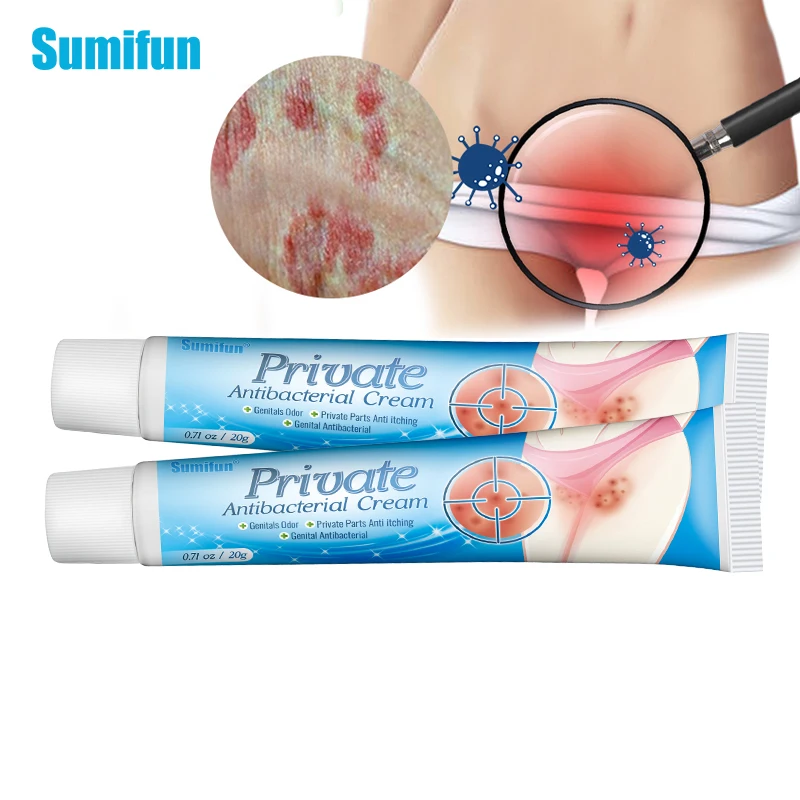 

2pcs Sumifun Private Part Anti Itch Cream Unisex Intimate Area Herbal Antibacterial Ointment Vagina Odor Removal Skin Care