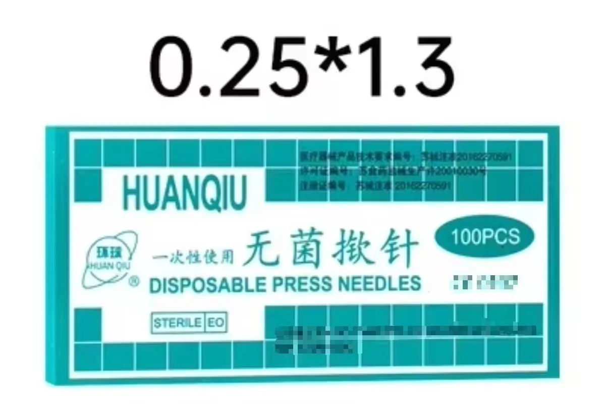 10 Boxes (1000pcs) Sterile Ear Press Needle Auricular Acupuncture Needle Intradermal Needle