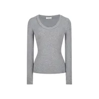 2025 Women's Long Sleeved T-Shirt Spring And Autumn Solid Color Slim Fit Pullover Women's Basic T-Shirt Y2k Clothes Street Wear