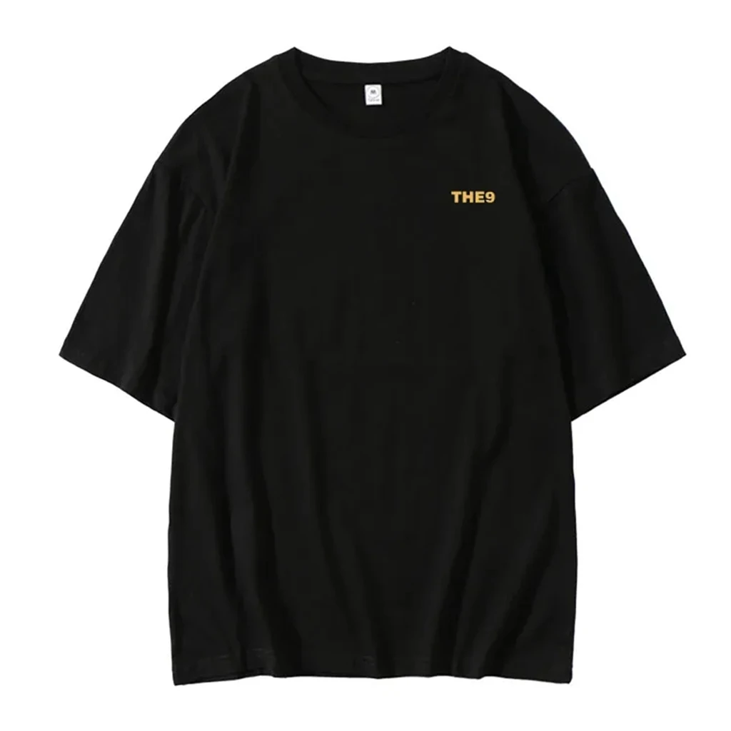 2025 Kpop Korean Trend Stars Same Style Letter PitBabe 9 WISH T-shirt Fans Women Men Summer Oversized Cotton Printe T-shirt