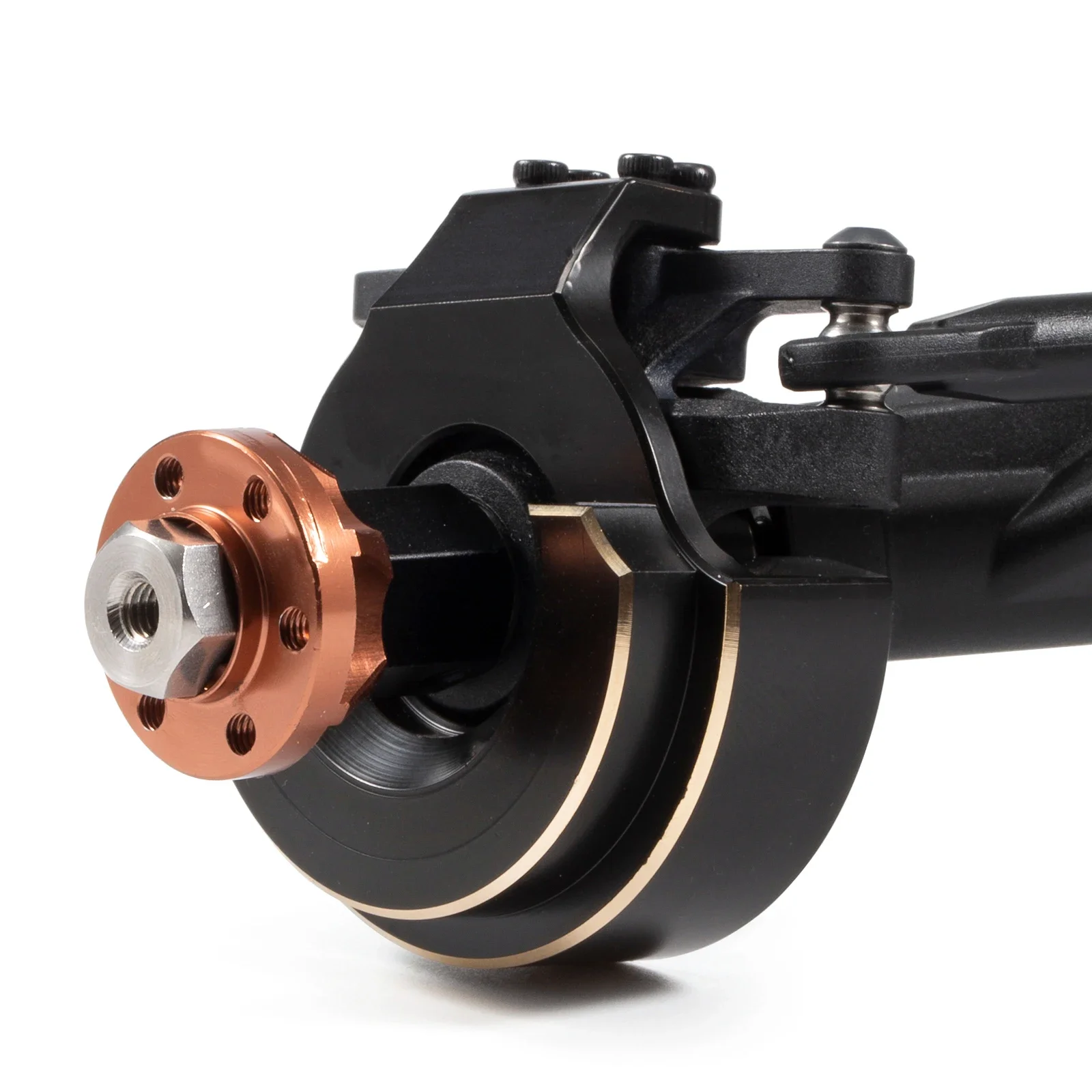 Pesos de nudillos compensados bajos de latón para Vanquish H10 OPTIC Eje delantero Centro de gravedad inferior Mejora la estabilidad Tracción