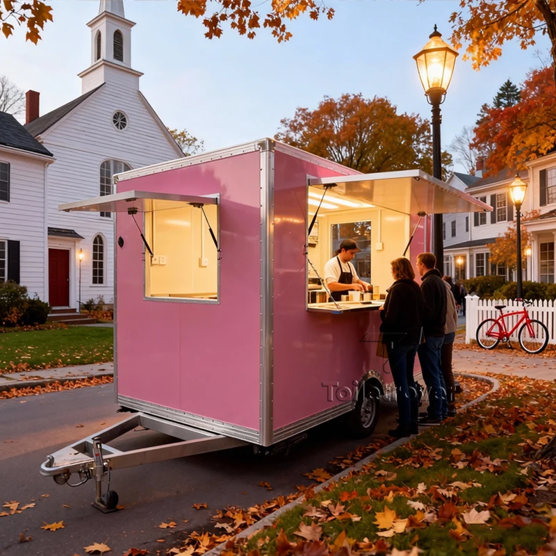 

Fully Equipped Food Trailer Commercial Food Truck Mobile Food Truck Trailer Small Food Trailer for Night Market Snacks