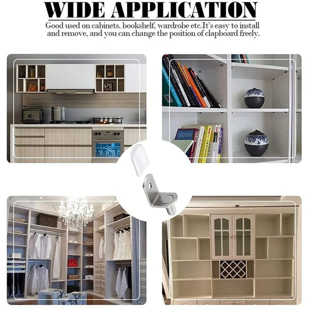 Book Shelf Wear Bronze Shelf Support Studs Steel Shelf Support Sturdy Easy Installation Stylish Design Glass Plate Wine Cabinet