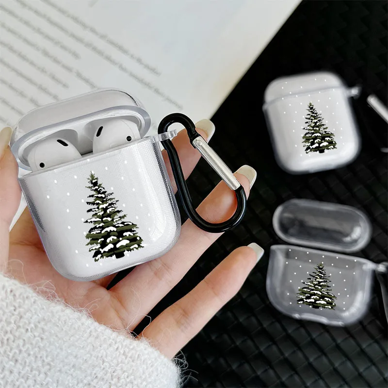 Kerstboom Polka Dot Patroon Hoofdtelefoon Cover voor Airpods 1or 2 3 4 Oortelefoon Case voor Airpods Pro 2 en Pro Schokbestendige Cover
