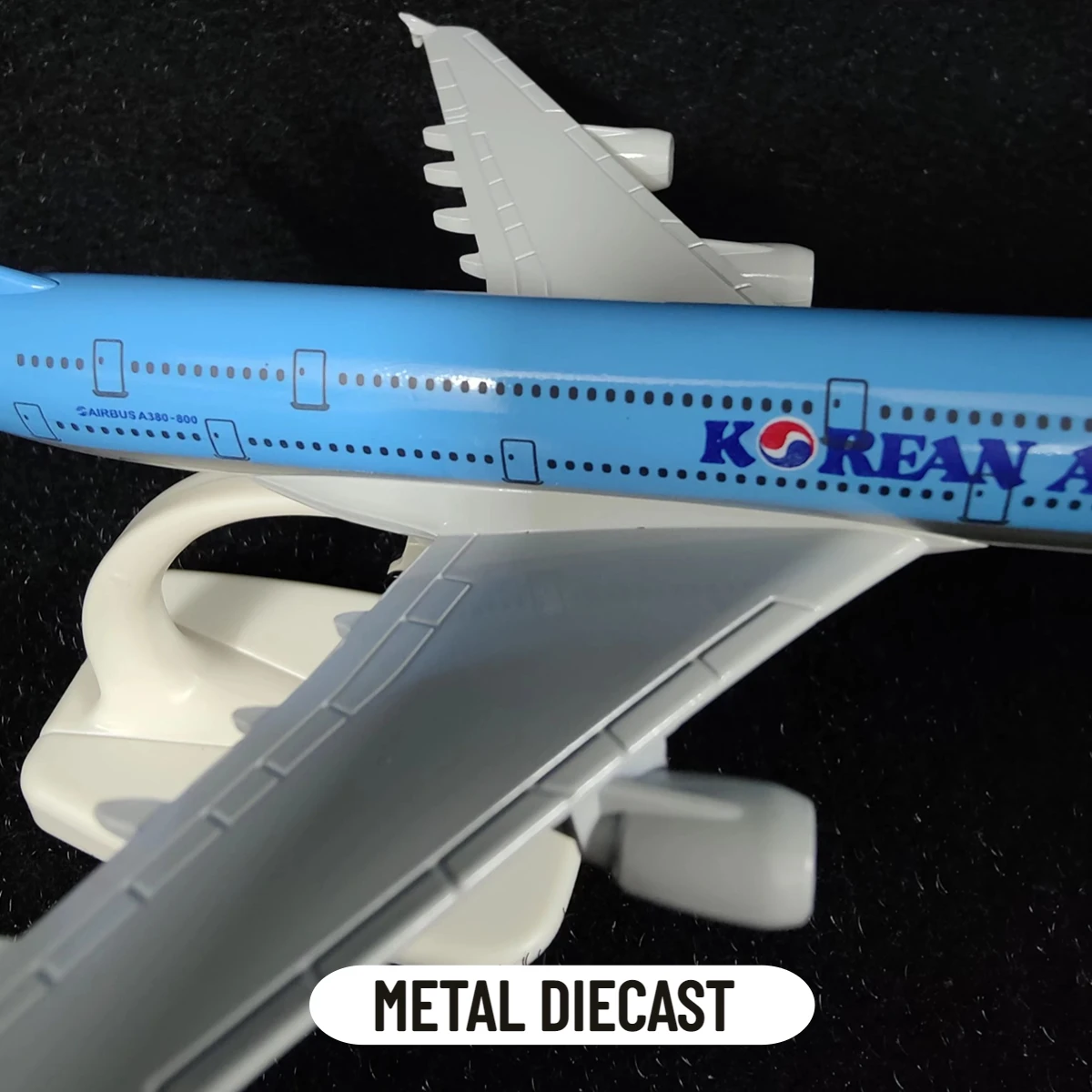 Scale 1:250 Metal Aviation Replica 20cm, Korean A380 Aircraft Model Airplane Miniature, Room Decor Xmas Gift Kids Toys for Boys