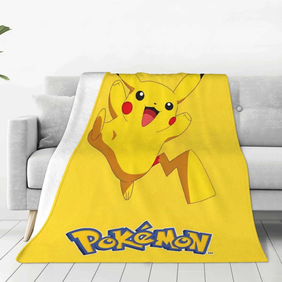 Pokemon Pikachu Anime Blanket Cute Cartoon Game Plush Throw Blanket Bed Sofa Personalised Soft Warm Bedspreads