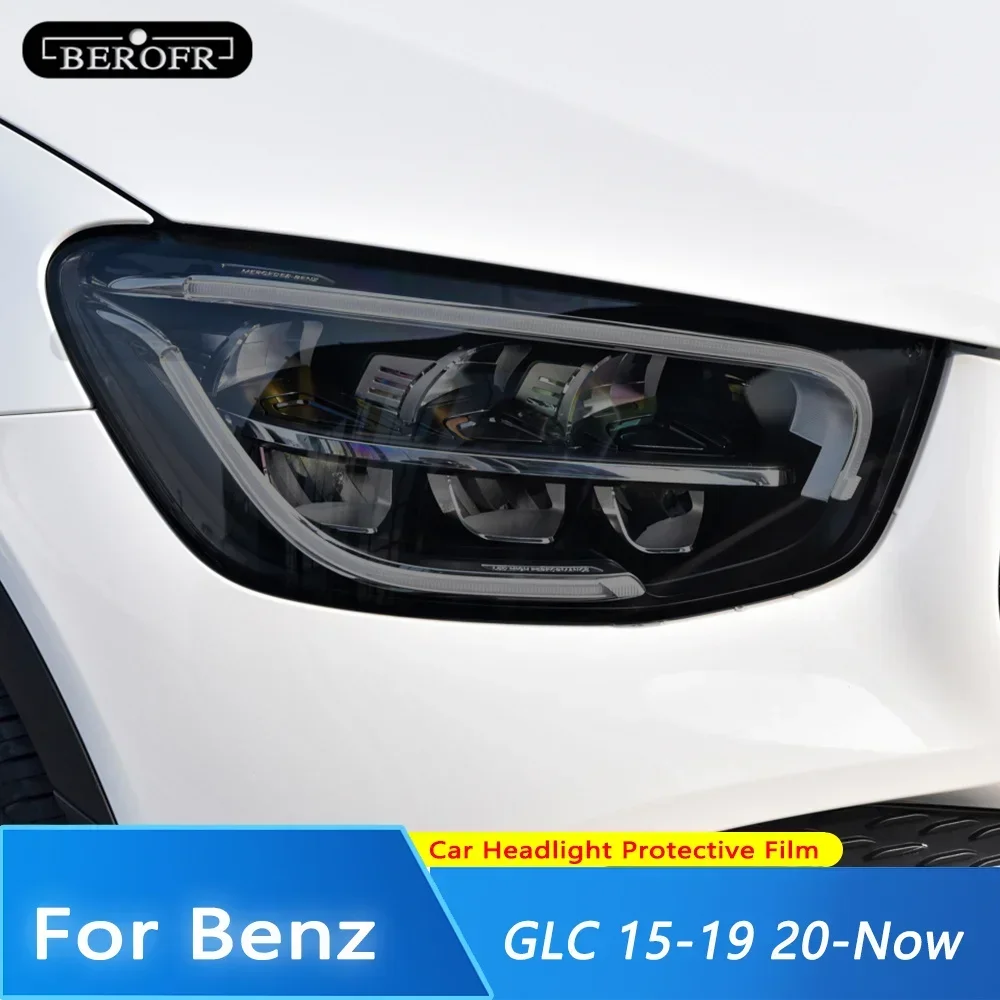 メルセデスベンツ-glc-クラス-x253-c253-amg-2015-2022-車のヘッドライト保護ティントフィルムスモークブラックビニール透明-tpu-ステッカー