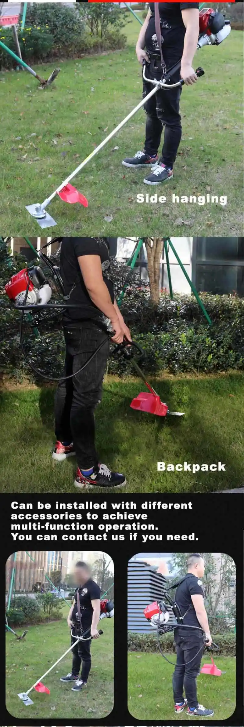 4 tempos 35.8cc mochila aparador de grama gasolina power weeder controle remoto cortador de grama marcas cortador de escova