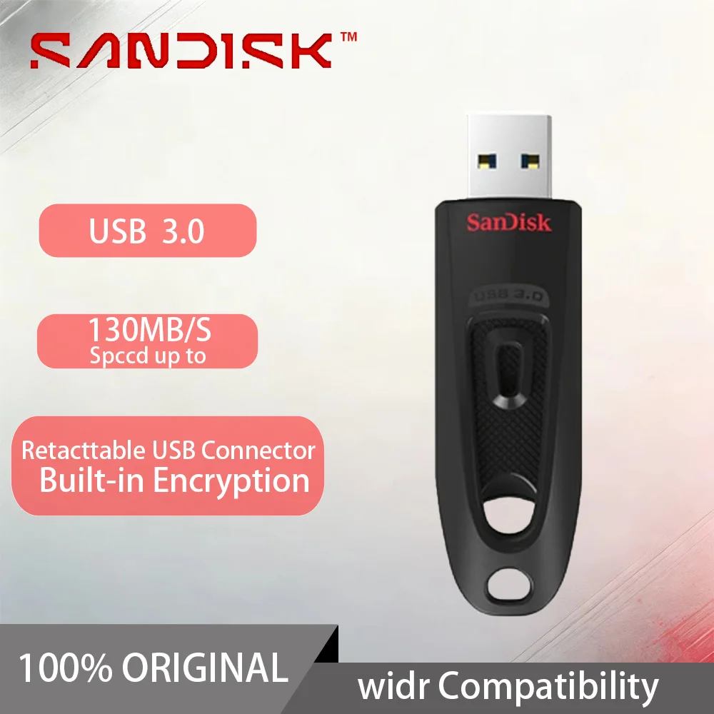 

SanDisk High Speed USB3.0 USB flash drive CZ48 16GB 32GB 64GB 128GB Pen Drive USB3.0 Stick