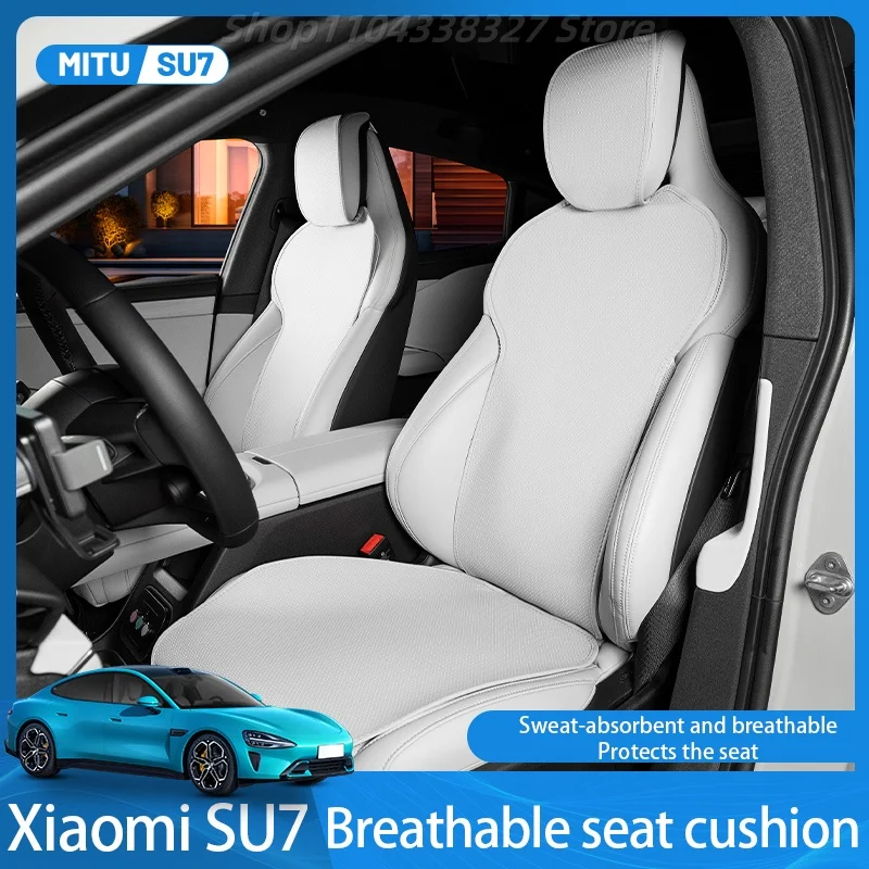 

Xiaomi SU7 Car Seat Cushion Half Pack Seat Cover Breathable and Ventilated Seat Cushion SU7 Protective Interior Accessories