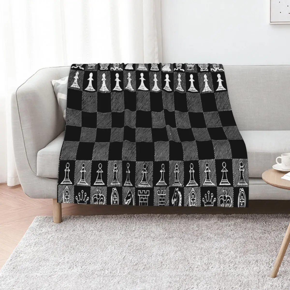 

Chess Fan, Chess Player, Grand Master of Chess - White Throw Blanket Sofa Throw Cute Plaid Single Furrys Blankets