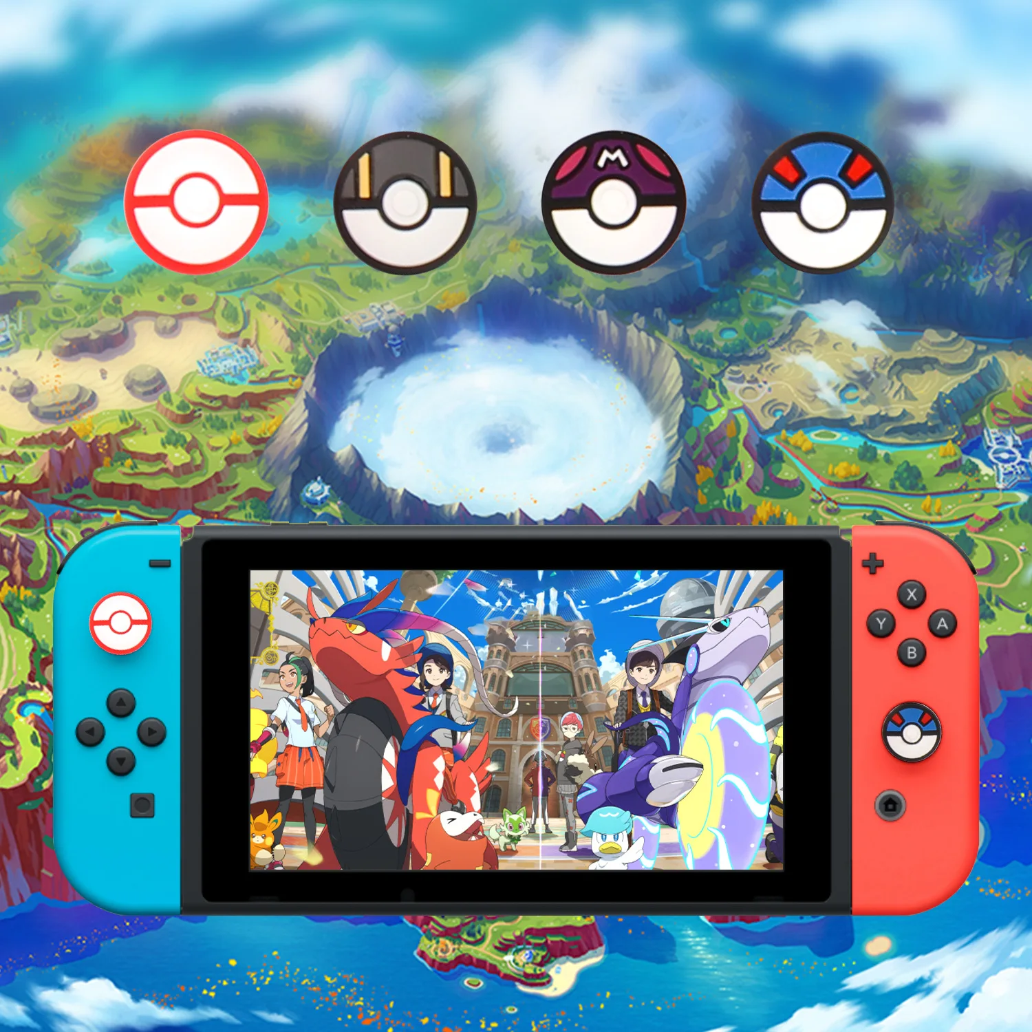 New Ball Silicone Soft Thumb Stick Grip Cap Joystick Cover protettiva per Switch NS Oled/Lite Joy-con Controller Thumbstick Case