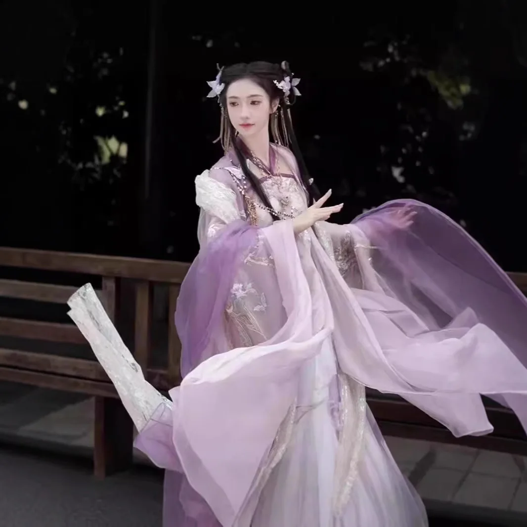 

Women's Han Chinese Clothing Embroidered Cheoko Skirt Improved Elements Chest Spring Suit 2025 Super Peony Lady