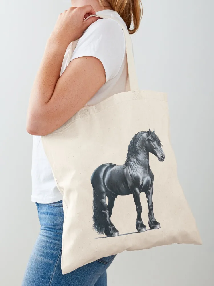 

Friesian Horse Mount of Kings Tote Bag shopping bags foldable women bag Big bag women shopper woman