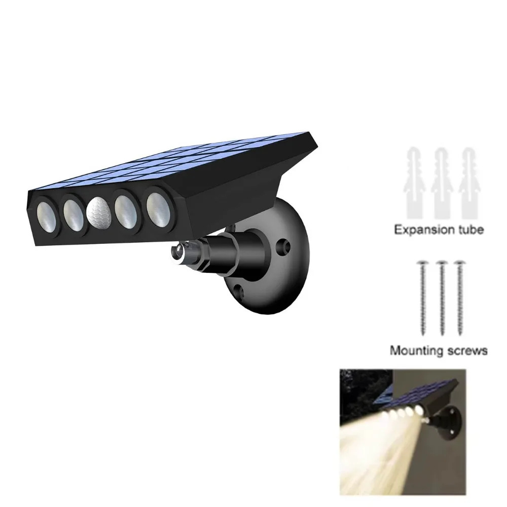 

IP65 Водонепроницаемый светодиодный солнечный свет 3 режима Настенный датчик движения Уличный фонарь Ультра яркий энергосберегающий солнечный настенный светильник